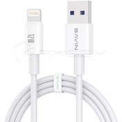 تصویر کابل شارژ باوین مدل Cb325 2M یو اس بی به آیفون 12w Bavin Cb325 2M USB charging cable for iPhone 12w