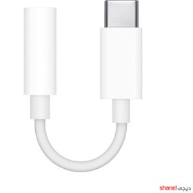 تصویر مبدل USB-C به جک 3.5 میلی متری اورجینال اپل 