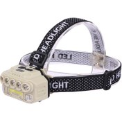 تصویر چراغ پیشانی هدلایت HX-817 HX-817 Headlamp Rechargeable Multi-Light Source Headlight