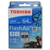 تصویر مموری 64 گیگ SDXC Toshiba C10 U3 Flash Air up to 90MB 