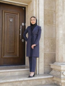 تصویر مانتو شلوار اداری باران دخت مدل ۴۰۹۵ 