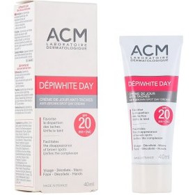 تصویر کرم ضد لک روز دپی وایت ای سی ام مدلACM DÉPIWHITE SPF20 حجم 40 میلی لیتر ACM DÉPIWHITE day anti-spot cream SPF20, volume 40 ml