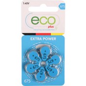 تصویر باتری سمعک اکوپلاس شماره 675 بسته 60 عددی 