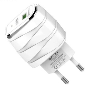 تصویر شارژر دیواری سریع و کابل میکرو یو اس بی باوین Bavin PC527Y Micro USB Charger 