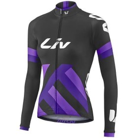 تصویر LIV RACE DAY MID-THERMAL Long Sleeve Jersey – black/purple 