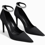 تصویر کفش زنانه MANGO مدل نگین دار - جزیره آدا 