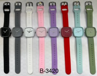 تصویر ساعت بولون دخترانه انالوگ B-34 - یاسی / B_3420 B-34 analog girls watch