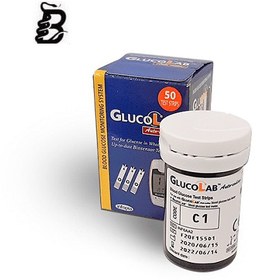 تصویر نوار تست قند خون گلوکولب Gluco Lab Test Strip