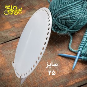 تصویر کفی تریکو قابل شست و شو دایره سایز ۲۵ 