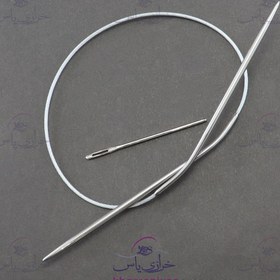 تصویر میل بافتنی آلومینیومی (میل دوره) 40 سانت سایز 3.0mm 