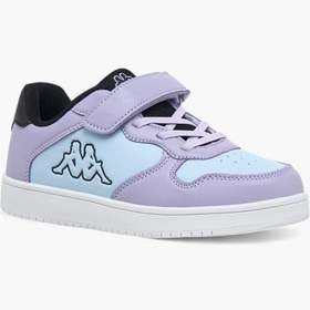 تصویر کفش ورزشی دخترانه با طراحی رنگی و بند چسبی برند kappa Girls Colourblock Sports Shoes With Hook And Loop Closure