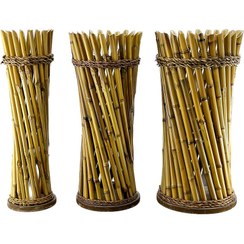 تصویر گلدان بامبویی پیچ 