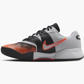 تصویر کفش تنیس مردانه نایک Nike Court Lite 4 Premium Men's Clay Tennis Shoe- سفید/ نارنجی 