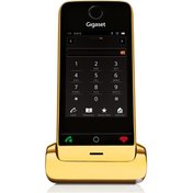 تصویر گوشی تلفن بی سیم لمسی گیگاست مدل SL910 ا Gigaset SL910 Gold Gigaset SL910 Gold