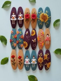 تصویر گیره سر گلدوزی شده کدPZ040011 