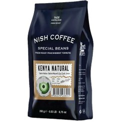 تصویر دانه قهوه نیش طبیعی کنیا Nish Kenya Natural Coffee