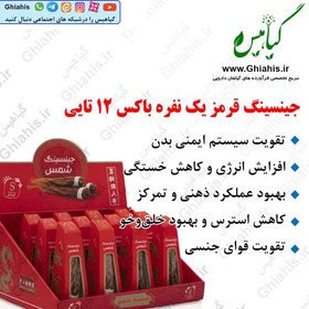 تصویر جینسینگ قرمز یک نفره باکس ۱۲تایی 
