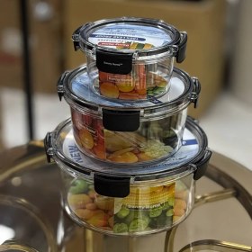 تصویر ست ظرف نگهدارنده گرد دنی هوم سه سایز 