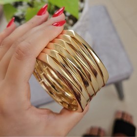 تصویر النگو طرح اپل آیینه ای 