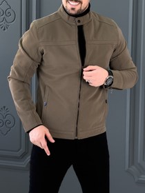 تصویر کت چرم 120502 AKOMOD شکلاتی 