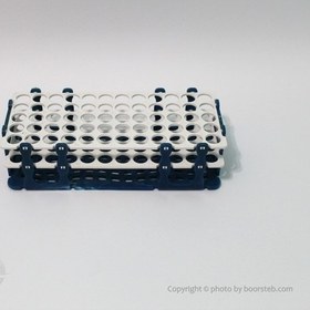 تصویر رک لوله آزمایش 60 خانه 16 Test tube rack 60 house 16