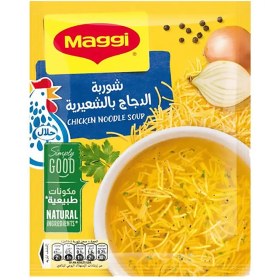 تصویر سوپ نودل مرغ مگی آماده 60 گرمی Maggi Chicken Noodle Soup 