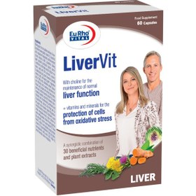 تصویر کپسول لیور ویت یوروویتال 60 عدد Eurhovital LiverVit 60 caps