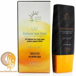 تصویر فلوئید ضد آفتاب SPF 43 اوتی Ottie سری Defense Sun 