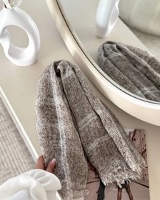 تصویر شال برفکی نخی - سبزپسته ای 