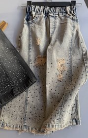 تصویر شلوار جین نگینی 