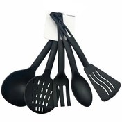 تصویر سرویس کفگیر و ملاقه ایکیا مدل فولنداد ۵ پارچه 