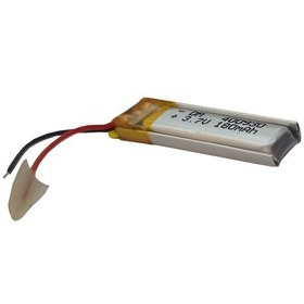 تصویر باتری لیتیوم پلیمر 3.7 ولت 180 میلی آمپر مناسب برای هدست گردنی بسته 1 عددی 