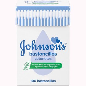 تصویر گوش پاک کن کودک جانسون بسته 100 عددی Johnsons and Johnsons Cotton Buds