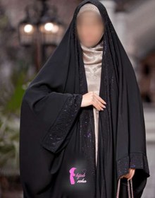 تصویر چادر عربی مدل یاسمین 