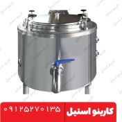 تصویر دیگ چلوپز صنعتی 385 لیتری Square boiling pan