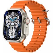 تصویر ساعت هوشمند HK10PROMAX-دارای دو بند - بدنه تیتانیوم/بندسیلور،نارنجی ا HK10PROMAX Smart Watch HK10PROMAX Smart Watch