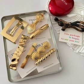 تصویر گیره فرانسوی لوکس گلد 