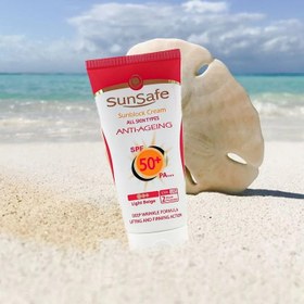 تصویر کرم ضد آفتاب و ضد چروک سان سیف SPF50 