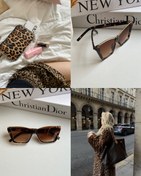 تصویر عينك آفتابي برند Prada زنانه پلنگی ترند يووي 400 