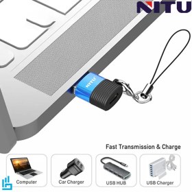 تصویر تبدیل OTG تایپ سی type-c به USB نیتو مدل NITU NN35 