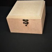 تصویر جعبه چوبی خام سایز ۲۰ در ۲۰ 