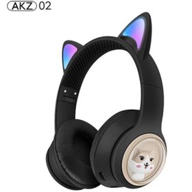 تصویر هدفون بلوتوثی طرح گربه مدل AKZ-02 ا AKZ-02 Bluetooth Heafphones AKZ-02 Bluetooth Heafphones