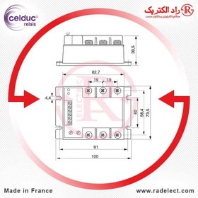 تصویر رله چپ گرد راست گرد سه فاز SG969300E سلدوک Celduc 