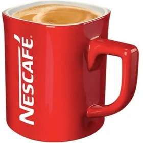 تصویر ماگ قرمز فنجان قهوه اورجینال Nescafe 