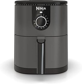 تصویر Ninja AF080 Mini Air Fryer, 2 Quarts Capacity, Compact, Nonstick, with Quick Set Timer, Grey 