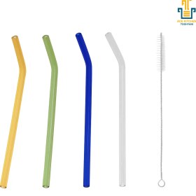 تصویر نی پیرکس رنگی ست ۴ عددی 