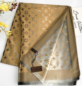 تصویر شال کشمیری طرح LV - سفید 