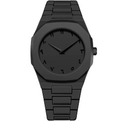 تصویر ساعت مچی مردانه الگانس طراحی مینیمال با بند لاستیکی 