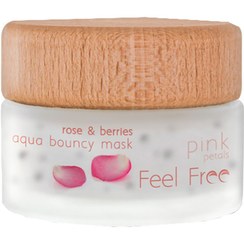 تصویر ماسک صورت رز و توت 50 میل فیل فری Feel Free Rose And Berries Aqua Bouncy Face Mask 50 ml