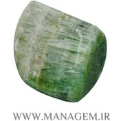 تصویر سنگ آراگونیت سبز تامبل شده 